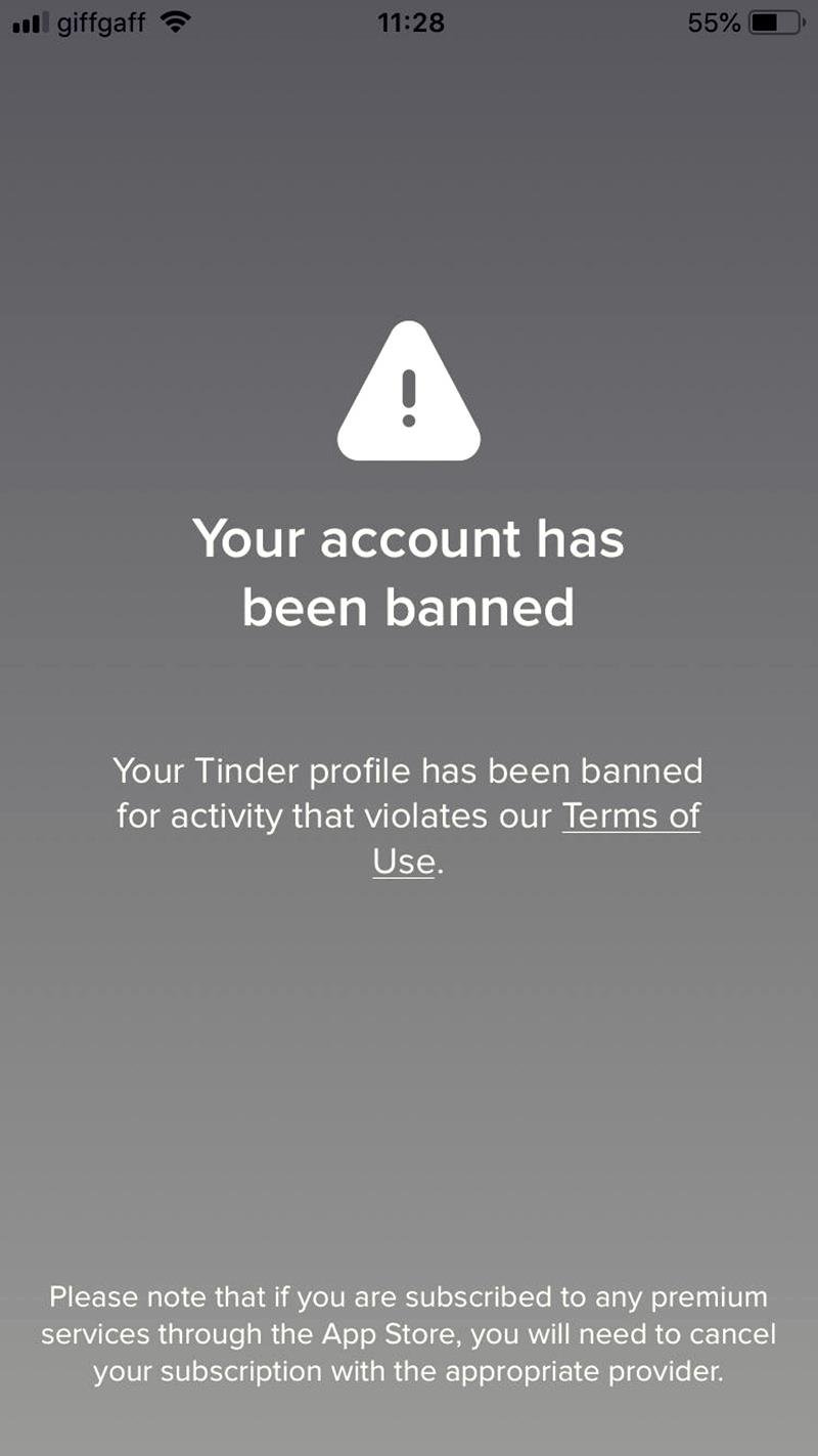 Combien de temps un compte Tinder est-il normalement suspendu?